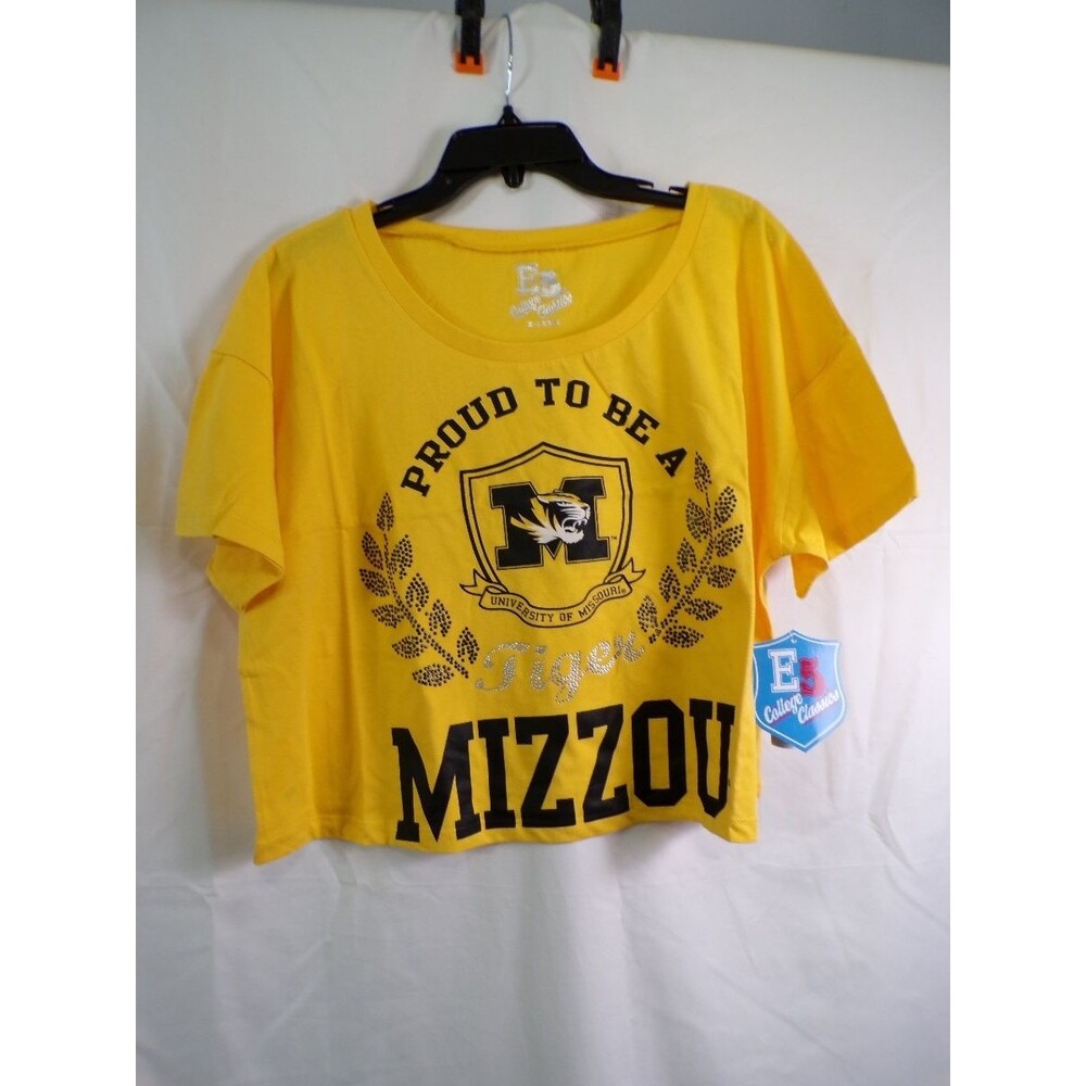 College Classics University of Missouri Mizzou Women's Cropped T-Shirt XL